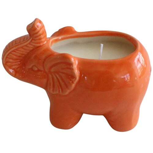 Set 4 Velas Elefante de Cerámica 14.81 Cm Multi Sagebrook