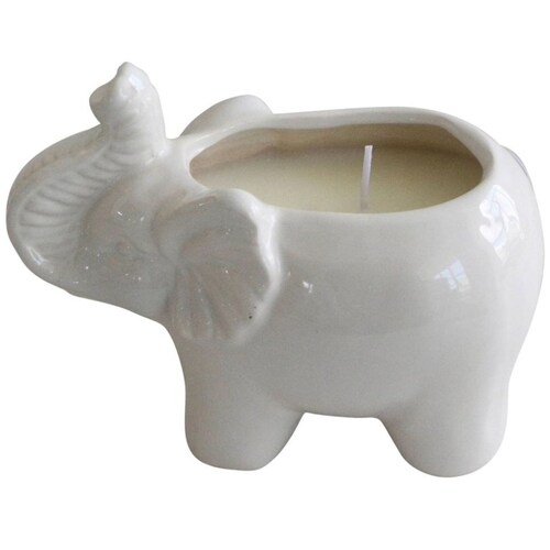 Set 4 Velas Elefante de Cerámica 14.81 Cm Multi Sagebrook