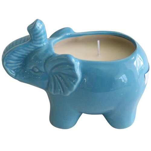 Set 4 Velas Elefante de Cerámica 14.81 Cm Multi Sagebrook