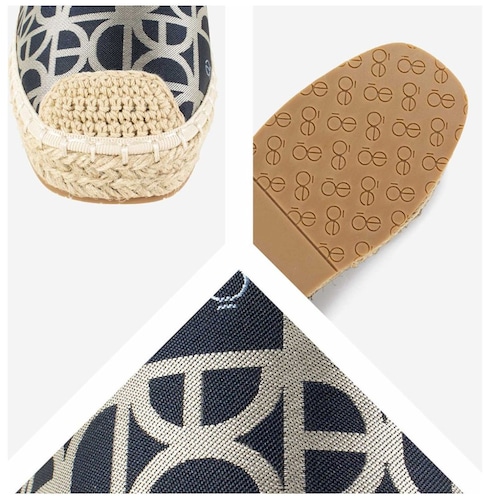 Alpargata Flat con Logo Azul Cloe