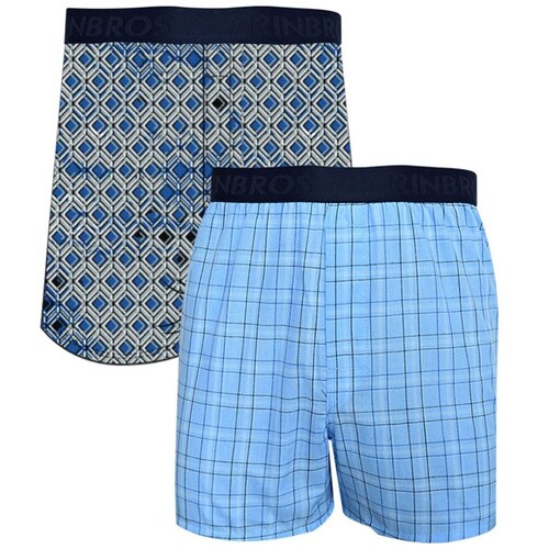 Bóxer Short Rinbros Diseño Combinado para Hombre