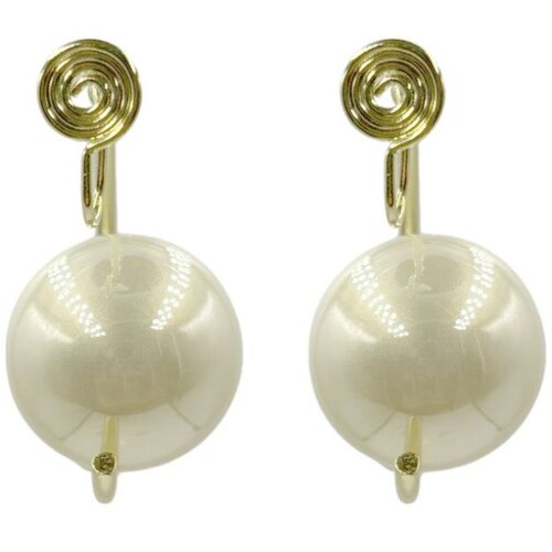 Aretes Clip Perla Dorado Aktuales