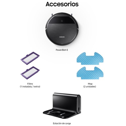 Aspiradora Robot Y Trapeadora Powerbot-E Negro Samsung