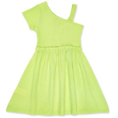 Vestido para Niña Manga Corta Marg. Neon Jungle Nath Kids