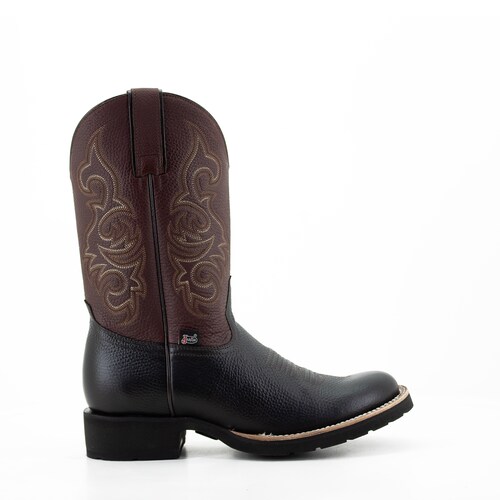Botas Vaqueras Justin Color Negro para Hombre