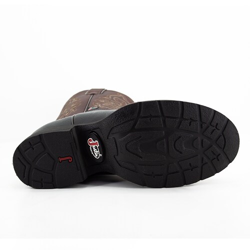 Botas Vaqueras Justin Color Negro para Hombre