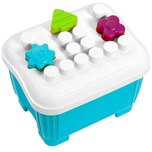 Cubo De Bloques De Construcción M Molto – 35 Piezas De Colores, Rosa, Ideal Para Desarrollar La Creatividad Infantil