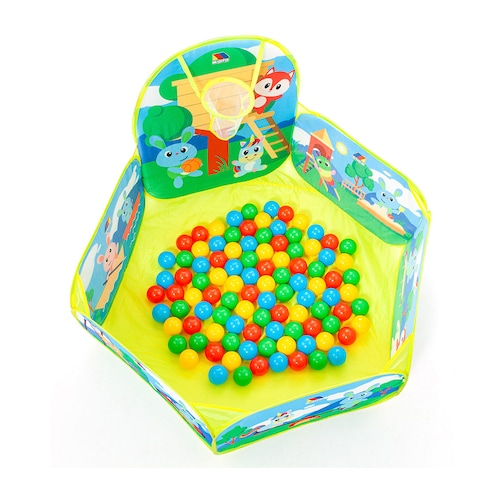 Parque de Bolas con Canasta con 25 Piezas