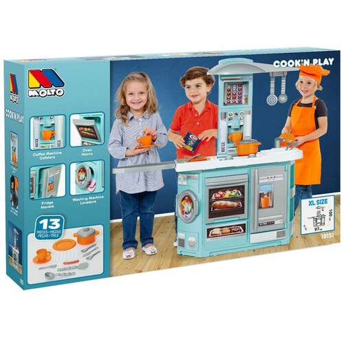 Molto Cocina de Juguete con Accesorios Blue