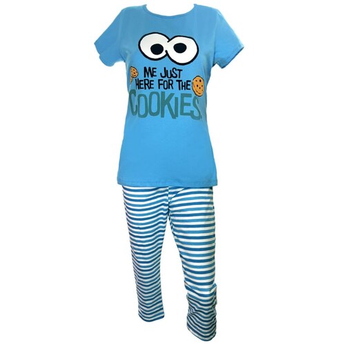 Pijama Manga Corta Y Pantalón Plaza Sésamo para Mujer