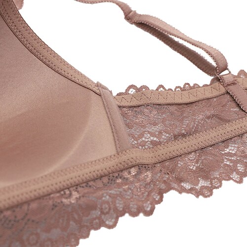 Brasier Copa Preformada con Varilla y Encaje Couture