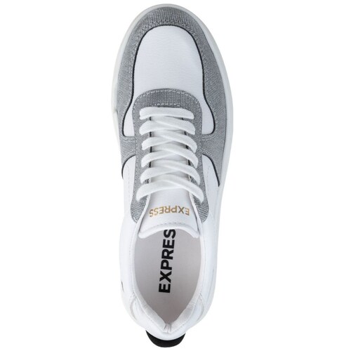 Tenis Casual con Brillos Express Color Blanco