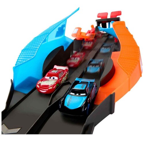 Pista Set de Carreras Glow Racing Cars de Disney y Pixar
