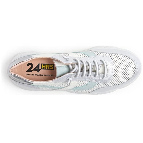Tenis 24Hrs Perforado Láser Cordón Elástico para Mujer