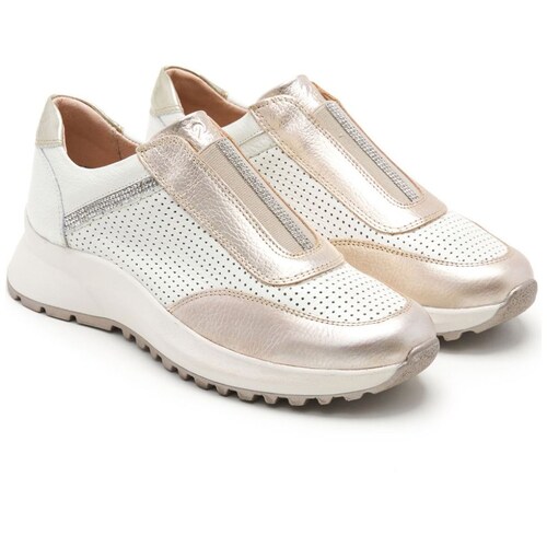 Tenis 24Hrs Piel Combinada Detalle Pedrería para Mujer