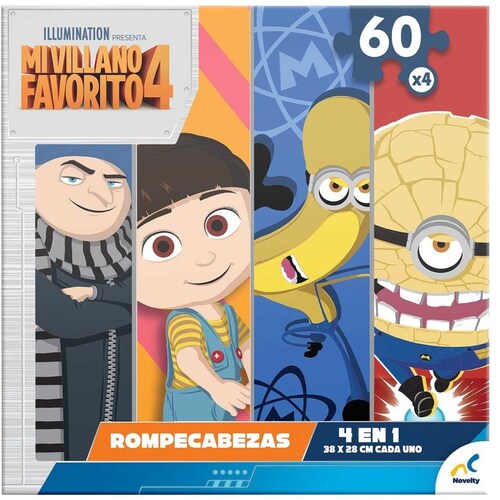 Rompecabezas 4 en 1 Mi Villano Favorito 4