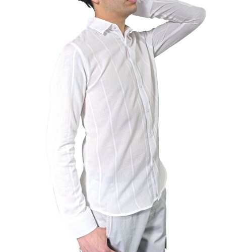Camisa Casual Usport de Lino Diseño Liso para Hombre