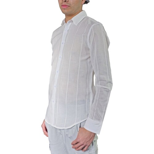 Camisa Casual Usport de Lino Diseño Liso para Hombre