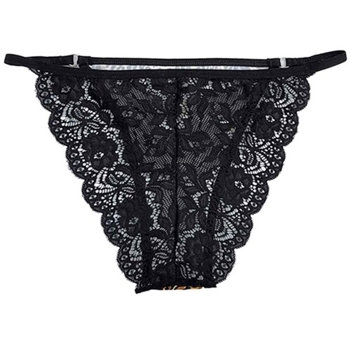 Tanga Microfibra Animal Print con Encaje Zelina