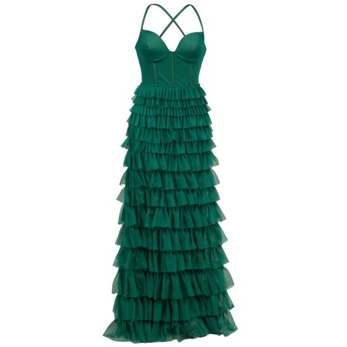 Vestido Largo de Tul Pink Gallery para Mujer
