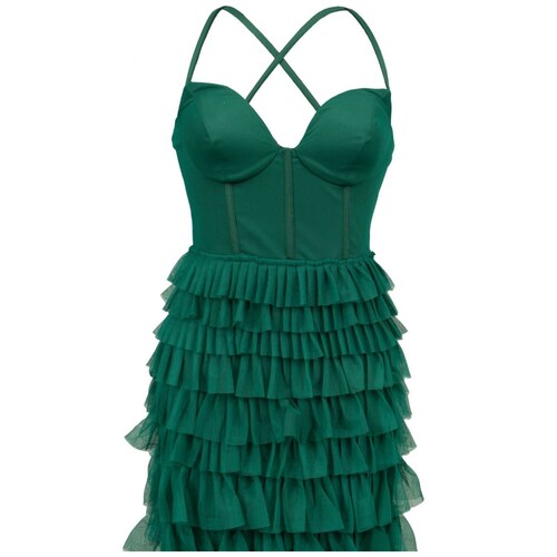 Vestido Largo de Tul Pink Gallery para Mujer