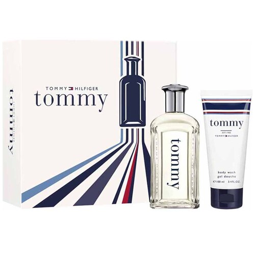 Set Eau de Toilette Tommy Hilfiger  (Edt 100Ml + Body Wash 100Ml) para Hombre