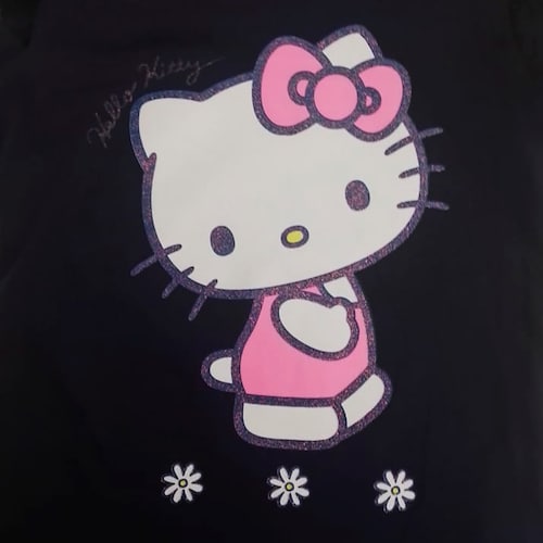 Playera para Niña Manga Corta Estampado Hello Kitty