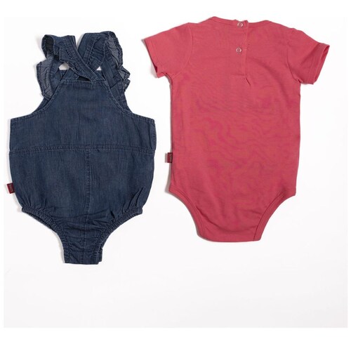 Conjunto para Bebé 2 Piezas Peto Corto Pañalero Manga Corta Lazy Snoopy