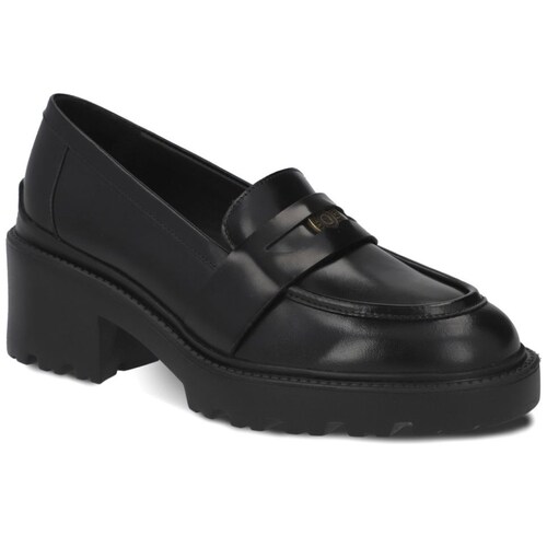 Mocasín con Plataforma y Antifaz Negro Quirelli