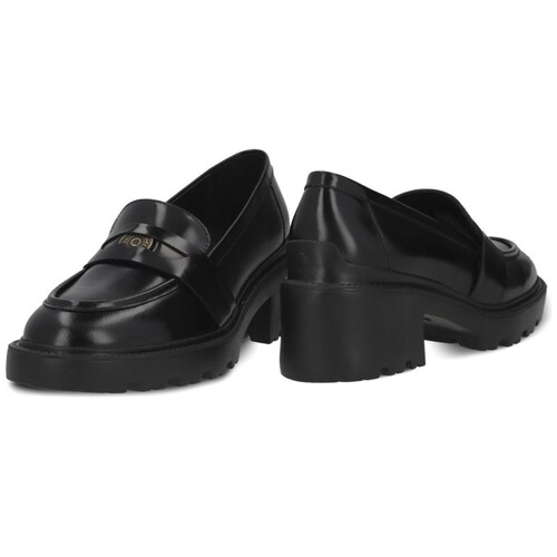 Mocasín con Plataforma y Antifaz Negro Quirelli