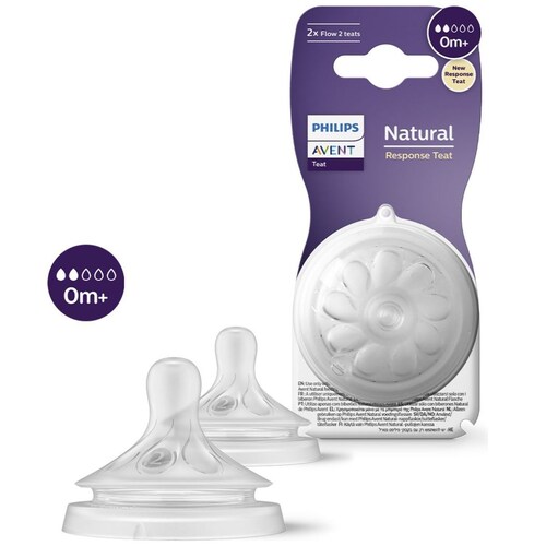 Philips Avent Tetina Natural Response con Válvula Anticólicos Flujo 2