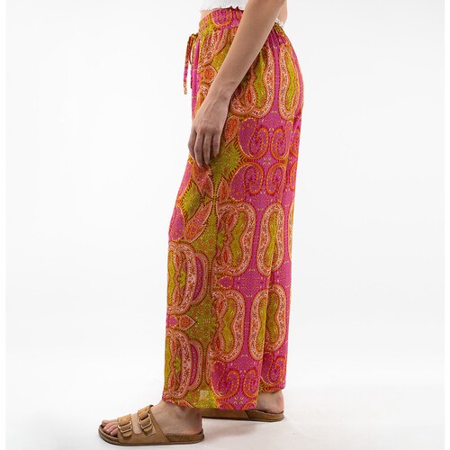 Pantalón Recto con Jareta Ajustable para Mujer