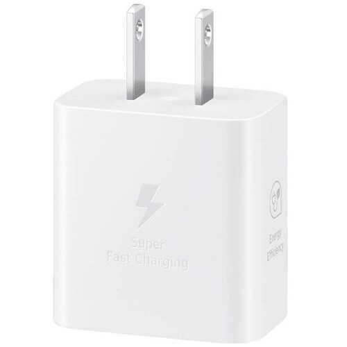 Cargador Samsung Carga Rápida 25W Tipo C Blanco