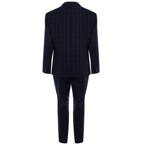 Traje Carlo Corinto de 3 Piezas con Diseño a Cuadros para Hombre Plus