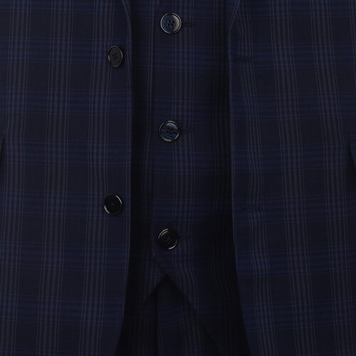 Traje Carlo Corinto de 3 Piezas con Diseño a Cuadros para Hombre Plus