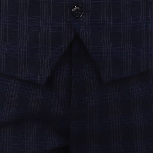 Traje Carlo Corinto de 3 Piezas con Diseño a Cuadros para Hombre Plus