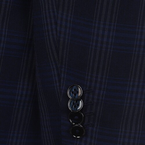 Traje Carlo Corinto de 3 Piezas con Diseño a Cuadros para Hombre Plus