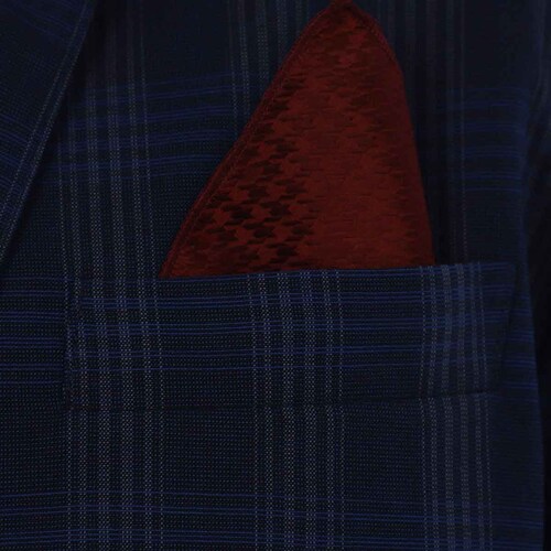 Traje Carlo Corinto de 3 Piezas con Diseño a Cuadros para Hombre Plus