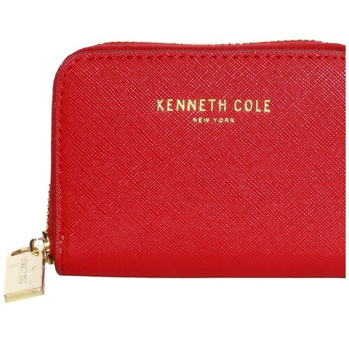 Monedero Trifold Kenneth Cole Rojo para Mujer