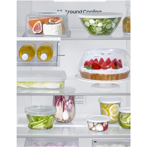 Refrigerador Bottom Mount 18 Ft Rb50Dg6320S9Em  Silver Samsug