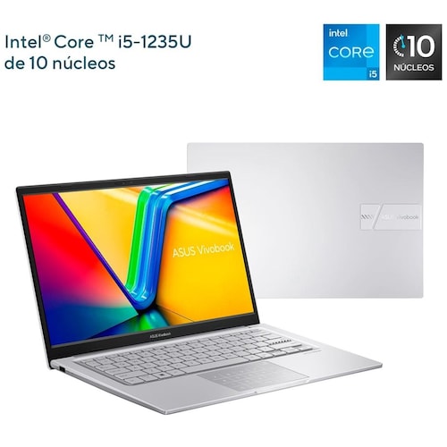 Laptop Asus Vivobook X1404Za-Nk003W Ci5 1235U 8G 512G Plata