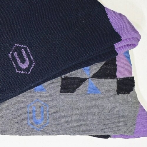 Calcetín U Sport Basic Diseño Fantasía para Hombre (2 Pack)