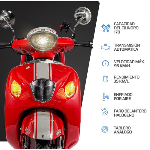 Motocicleta Vento Streetrod Roja 170Cc 2025