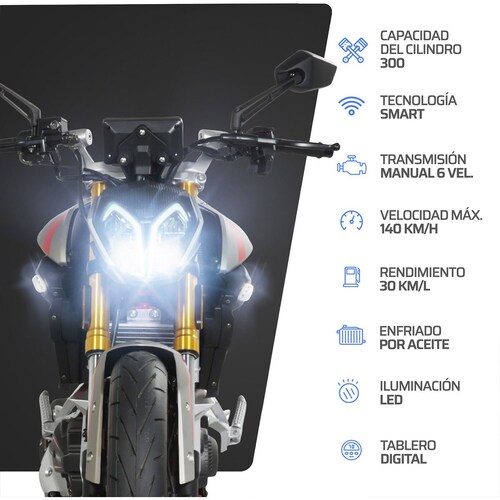 Motocicleta Vento Nitrox T3 300 2025