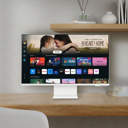 Monitor Inteligente Samsung  32 Pulgadas 4K con Cámara Ls32Dm801Ulxzx
