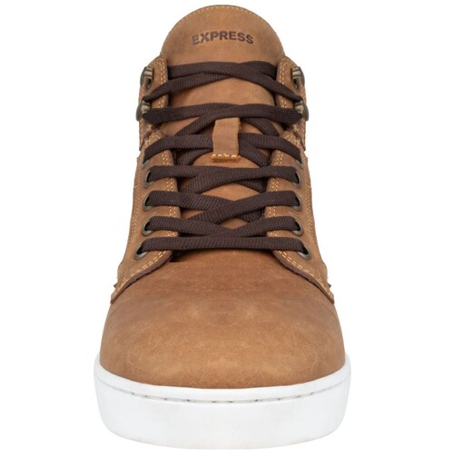 Tenis Bota en Piel Express Color Café