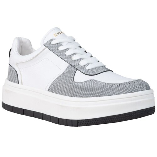 Tenis Casual con Brillos Express Color Blanco