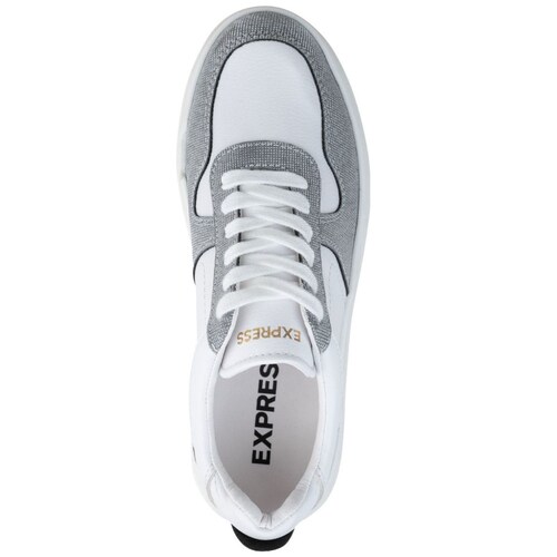 Tenis Casual con Brillos Express Color Blanco