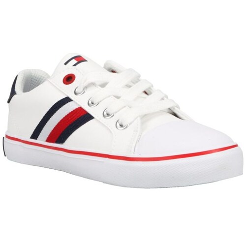 Tenis Tommy Hilfiger con Agujeta 18-24 Color Blanco