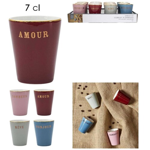Taza Espresso Emotion Cerámica Varios Colores Cmp